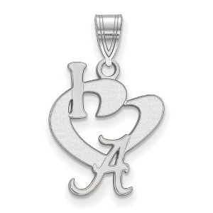 Black Bow Jewelry Sterling Silver Alabama Crimson Tide NCAA Large Pendant - 1 of 3