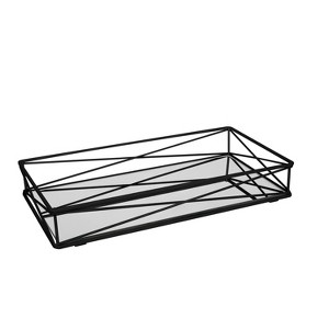 7"x14" Over the Tank Vanity Tray Black - Home Details - 1 of 4