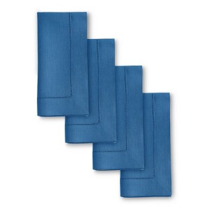 Solino Home Linen Classic Hemstitch Dinner Napkins - 1 of 4