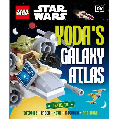 Lego Star Wars Yoda's Galaxy Atlas (Library Edition) - by  Simon Hugo (Hardcover)