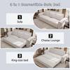 Whisen Faux Leather Convertible Sleeper Sofa & Multi-Functional Sofa Bed, Premium Comfort & Versatile Design - 4 of 4