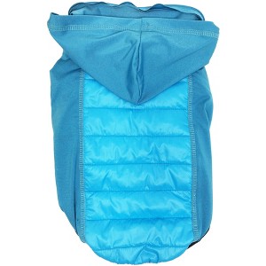 Pet Life (R) Apex Lightweight Hybrid Stretch and Quick-Dry Dog Coat with Pop out Hood - 1 of 2
