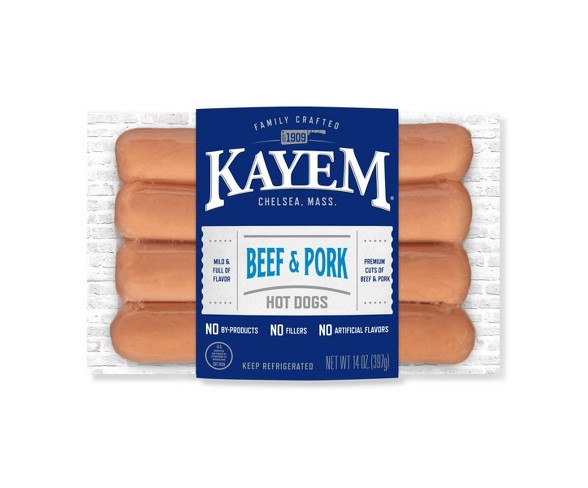 Kayem Beef & Pork Hot Dogs - 14oz