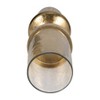 Metal Pillar Candle Holder with Glass Hurricane - Glam Style Candle Stand - Marble Base for Home, Office, Living Room & Bedroom - 4 of 4