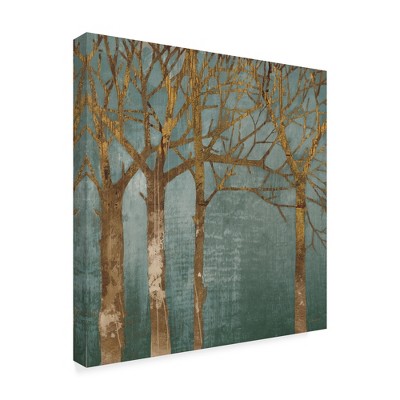 Trademark Fine Art -Kathrine Lovell 'Golden Day Turquoise' Canvas Art