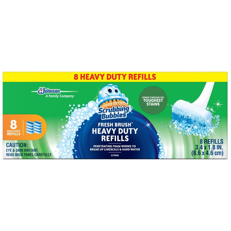 Scrubbing Bubbles Citrus Scent Fresh Brush Toilet Cleaning System Refill - 8ct, 4 of 15