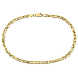 EVERLY JEWELRY | 10K Yellow Gold 3.3mm Marine Link Bracelet, 10 inch - 1 of 4