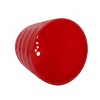 Unique Bargains Parterre Farm Plastic Round Design With Tray Flower Cactus Planters Red 1 Pc - 3 of 4