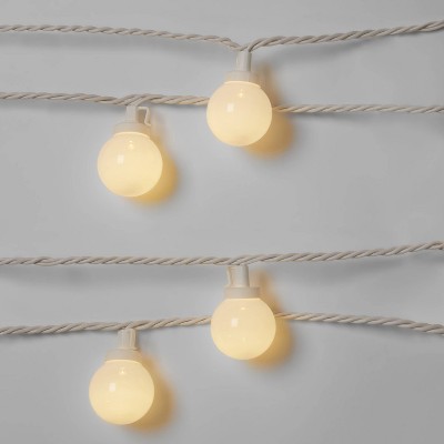 10ct LED Frosted Globes with White Wire - Sun Squad™