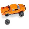 Ram 1500 Pickup Truck Lifted with Balloon Tires Orange with Flames 1/50 Diecast Model by Siku - 4 of 4