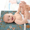 Sweet Jojo Designs Girl Changing Pad Sheet Boho Floral Wildflower Blue Orange and Pink - 3 of 4