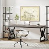 Tribesigns 63" Office Computer Desk, Executive Desk Workstation - 3 of 4