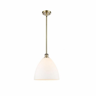 Bristol Glass - 1 Light Mini Pendant In Industrial Style-12.75 Inches Tall and 12 Inches Wide