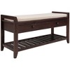NicBex Shoe Rack Bench Shoe Storage Organizer with Cushioned Seat and Drawers Multipurpose for Entryway Bedroom - 3 of 4