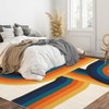 Indoor Modern Washable Geometric Area Rugs for Nursery Kids Room, Soft Non Slip Contemporary Carpet for Living Room Bedroom - 4 of 4