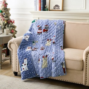 Greenland Home Fashions Winter Whiskers Throw Blanket – Cozy Soft Plush, 50x60 Inches - 1 of 4