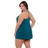 Aqua Green, Women's Y-Back Tankini - 2 of 3