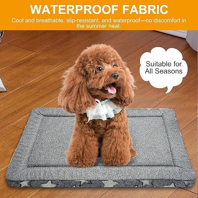 Ridstar Outdoor Luxury Soft Dog Bed with Non-Slip Base for Large, Medium & Small Dogs-Gray