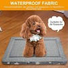 Ridstar Outdoor Luxury Soft Dog Bed with Non-Slip Base for Medium Dogs-Gray - 2 of 4