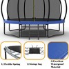 NAYSAYE Trampoline 12FT with Safety Enclosure Net and Ladder for Kids Outdoor Fun and Recreation, Blue, 144.09"*107.87"*127.00" - 4 of 4