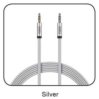 6 Ft. Tangle-Free Auxiliary Cable-SILVER