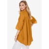 Jessica London Women's Plus Size Hi-Low Linen Tunic - 4 of 4