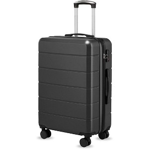 Luggage with Silent Spinner Wheels, Expandable Hardside Carry On 20 Inch,Checked Medium 24 Inch Large 28Inch Suitcase, 3-Piece Set - 1 of 4