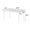 SKRAN Outdoor Dining Set for 6, 7-Piece Patio Dining Furniture, Steel Table and 6 Plastic Chairs Bistro Table Set for Backyard Balcony Garden - 4 of 4