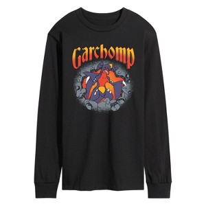 Men's - Pokémon - Garchomp Rocks Long Sleeve Graphic T-Shirt - 1 of 3