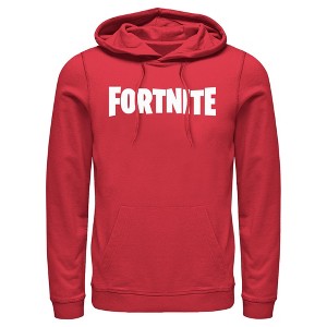 Men's Fortnite Classic White Logo Pull Over Hoodie - 1 of 4
