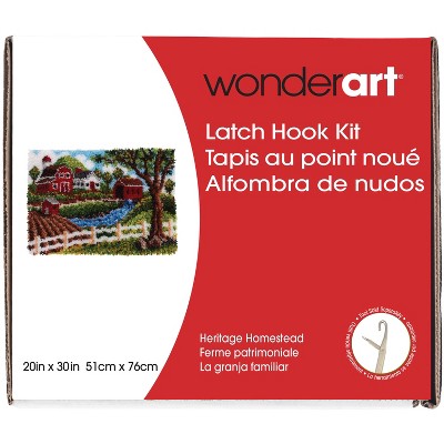 Wonderart Classic Latch Hook Kit 20"X30"-Heritage Homestead