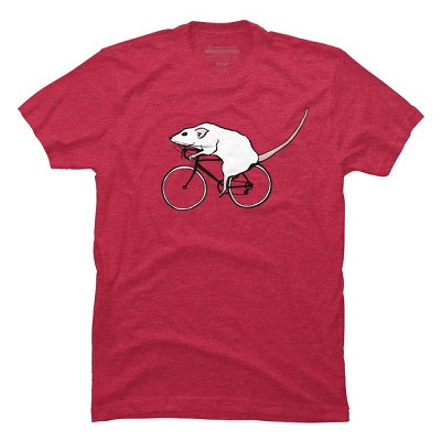 Men's Design By Humans Cycling Rat By TeaandInk T-Shirt