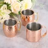 Unique Bargains Stainless Steel Shatterproof Wedding Party Reusable Cocktail Mugs - 3 of 4