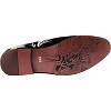 Santimon Mens Slip-On Loafers Dress Tuxedo Embroidery Suede Casual Suit Shoes Black - 4 of 4