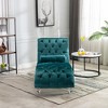 KTMBDW Chaise Lounge Indoor Button-Tufted Upholstered Sofa Recliner Lounge Chair for Living Room Bedroom Velvet - 2 of 4