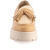Andrea Women's Bicolor Penny Loafers With Tassels 69109 - 4 of 4