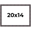 PosterPalooza | Slim Profile Brown Picture Frame - UV Acrylic, Backing Board, Hanging Hardware Included - 2 of 4