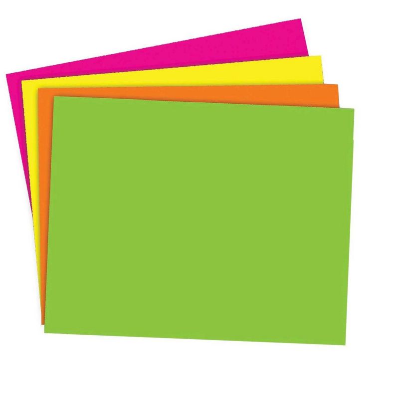 School Smart Poster Board, 11 x 14 Inches, Assorted Neon Colors, Pack of 25, 1 of 5