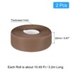 Unique Bargains PVC Waterproof Self-Adhesive Wall Corner Seal Caulk Strip Tape 2 Pcs - 2 of 4