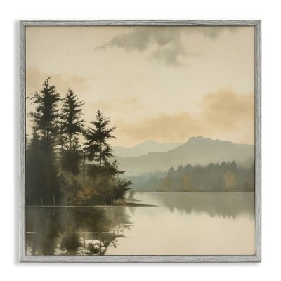 Stupell Industries Beige Mountain Landscape, 12" x 12"