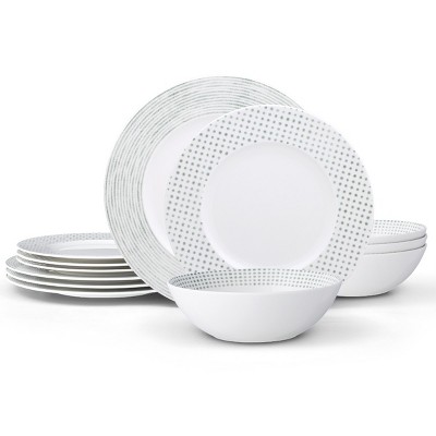 Noritake Hammock Rim 12-Piece Dinnerware Set