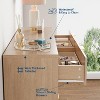 Modern 8 or 9-Drawer Fluted Dresser, Large Capacity Wood Storage Organizer with Metal Handles & Anti-Tip Design for Bedroom Living Room Hallway - 3 of 4