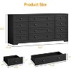 12 Drawers Wood Dressers for Bedroom, 63" Long Wooden Dresser for Living Room, Hallway, 16" Wide TV Stand Dresser for 65 Inch TV - 4 of 4