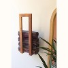 Vertical Wooden Wall Towel Rack for Bathroom Storage – 28" Tall by Kalalou - 2 of 4
