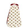 Hudson Baby Cotton Long-Sleeve Wearable Sleeping Bag, Sack, Blanket, Brown Bear Sleeveless - 2 of 4