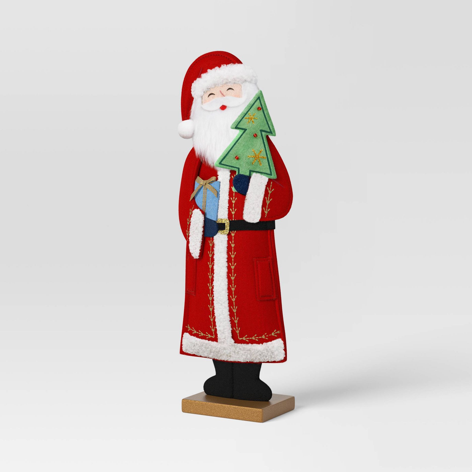 13" Christmas Fabric Santa Figural Decor - Wondershop™