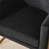 CIPACHO Upholstered velvet chair Gold metal bracket, medieval living room office tea room lounge chair with curved backrest - 2 of 4
