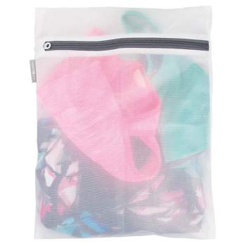 Black Mesh Laundry Bag Delicate Wash Bag Lingerie Laundry Bag Bra Wash Bag  Reusable Facial Round Bag Mesh Wash Bag 