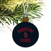 Duquesne University Dukes Logo Mini Small Tiny Wood Christmas Tree Holiday Ornament - 3 of 4