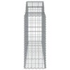 vidaXL Gabion Basket Silver Galvanized iron - 78.7" x 19.7" x 39.4"/47.2" - 4 of 4